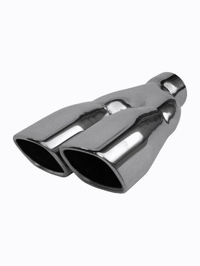 Pypes® - 304 SS Rectangular Rolled Edge Dual Polished Exhaust Tip