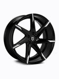 LEXANI® - CSS-7 Gloss Black with Machined Tips and Exposed Lugs